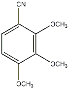 2,3,4-三甲氧基苄氰结构式