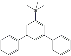(间三联苯-5'-基)三甲基硅烷结构式
