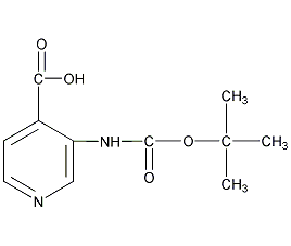 3-Boc-氨基异烟酸结构式