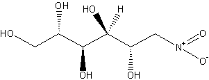 1-脱氧-1-硝基-L-甘露醇结构式