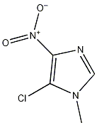 5-氯-1-甲基-4-硝基咪唑结构式
