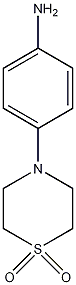 4-(1,1-二氧化硫代吗啉)苯胺结构式