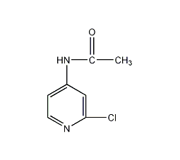 4-乙酰氨基-2-氯吡啶结构式