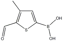 5-甲酰-4-甲基噻吩-2-硼酸结构式