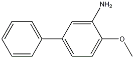 3-氨基-4-甲氧基联苯结构式