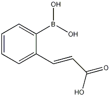 2-(2-羧基乙烯)苯硼酸结构式