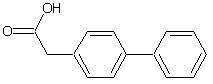 4-联苯醋酸结构式