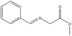 [(苯基甲亚基)氨基]乙酸甲酯结构式