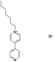 1-庚基-4-(4-吡啶)溴化吡啶结构式