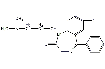 1,3-Dihydro-7-chloro-1-[3-(dimethylamino)propyl]-5-phenyl-2H-1,4-benzodiazepin-2-one