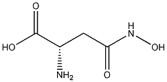L-天冬氨酰-β-异羟肟酸结构式