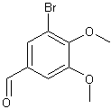 3-溴-4,5-二甲氧基苯甲醛结构式