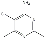 4-氨基-5-氯-2,6-二甲基嘧啶结构式
