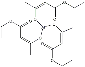 三(乙基乙酰乙酸基)铝结构式