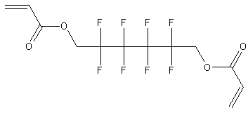 八氟-1,6-己二醇二丙烯酸酯结构式