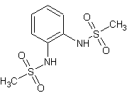1,2-二甲磺酰氨基苯结构式
