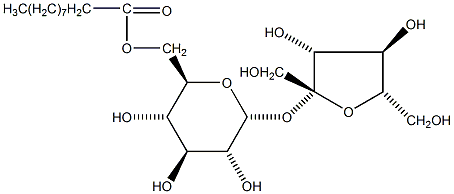 蔗糖一癸酸钠结构式