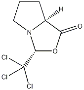 (2R,5S)-2-三氯甲基-3-氧-1-氮双环[3.3.0]辛基-4-酮结构式