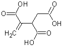 1-丁烯-2,3,4-三羧酸结构式