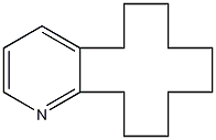 2,3-环十二烷烯并吡啶结构式