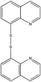 8,8'-喹啉基二硫结构式
