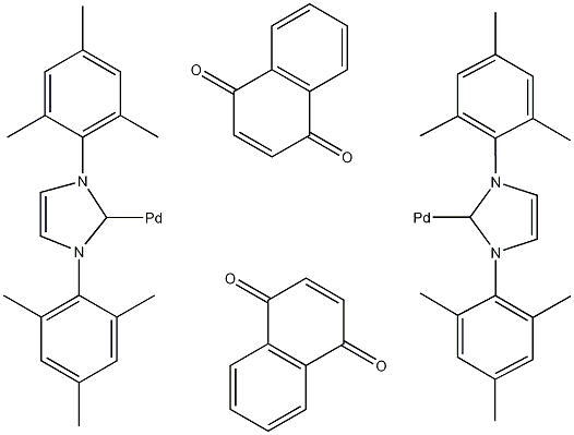 1,3-Bis(2,4,6-trimethylphenyl)imidazol-2-ylidene(1,4-naphthoquinone)palladium (0) dimer