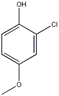 2-氯-4-甲氧基苯酚结构式