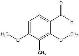 2,4-二甲氧基-3-甲基苯(甲)醛结构式