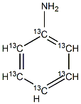 苯胺-13C6结构式