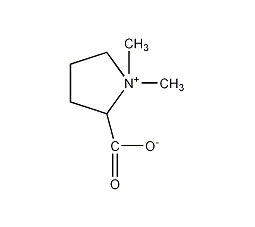2-羧基-1,1-二甲基-哌啶内盐结构式