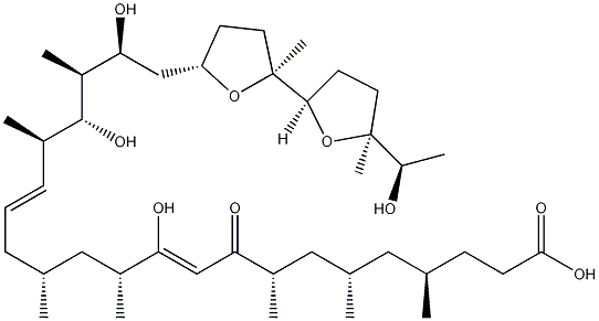 罗红霉素(游离酸)(链霉菌属载体)结构式