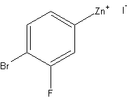 4-溴-3-氟苯基碘化锌结构式