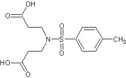 对甲苯磺酰咪唑-3,3'-二丙酸结构式