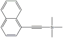 1-(1-萘基)-2-(三甲基甲硅烷基)乙炔结构式