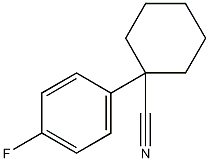 1-(4-氟苯基)环己烷甲腈结构式