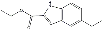 5-乙基吲哚-2-羧酸乙酯结构式