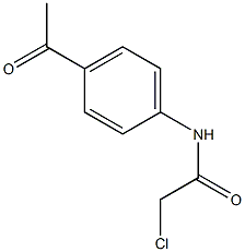 N-(4-乙酰基苯)-2-氯乙酰胺结构式