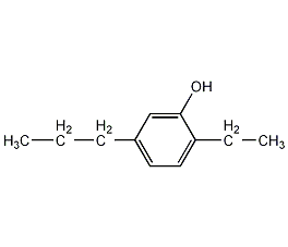 2-乙基-5-丙基苯酚结构式