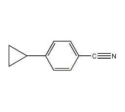 4-环丙基苯甲腈结构式