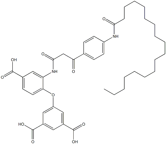 5-[4-Carboxy-2-[[1,3-dioxo-3-[4-[(1-oxooctadecyl)amino]phenyl]propyl]amino]phenoxy]isophthalic acid