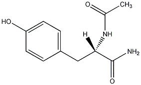 N-乙酰基-L-酪氨酸胺结构式
