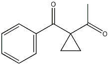 1-乙酰基-1-苯甲酰环丙烷结构式