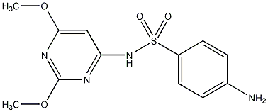 磺胺二甲氧嘧啶钠盐结构式