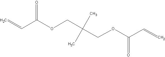 戊二醇双丙烯酸酯结构式
