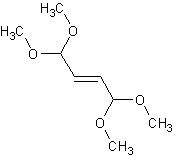 反式丁烯二酸二(二甲基缩醛)结构式