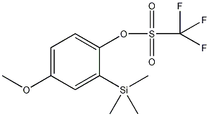 4-甲氧基-2-(三甲基硅基)三氟甲磺酸苯酯结构式
