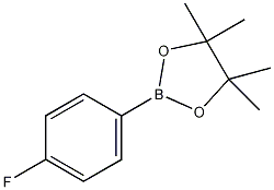 4-(4,4,5,5-四甲基-1,3,2-二氧杂硼烷-2-基)氟苯结构式