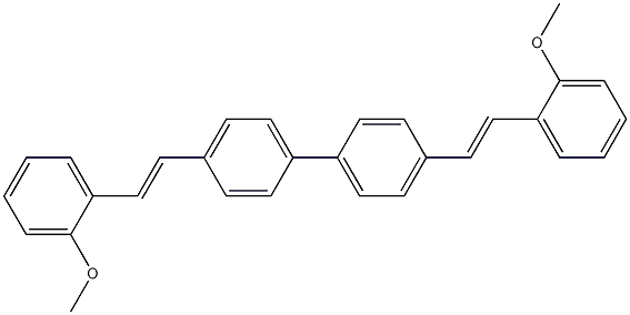 4,4'-双(2-甲氧基苯乙烯)联苯结构式