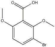 3-溴-2,6-二甲氧基苯甲酸结构式