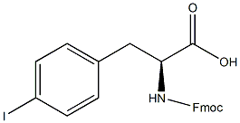 Fmoc-4-碘-L-苯丙氨酸结构式
